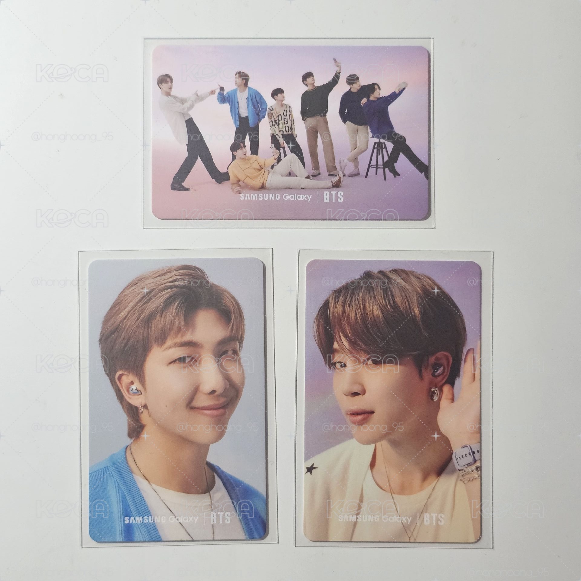 💜現貨｜BTS Samsung 三星 代言小卡 金南俊 朴智旻