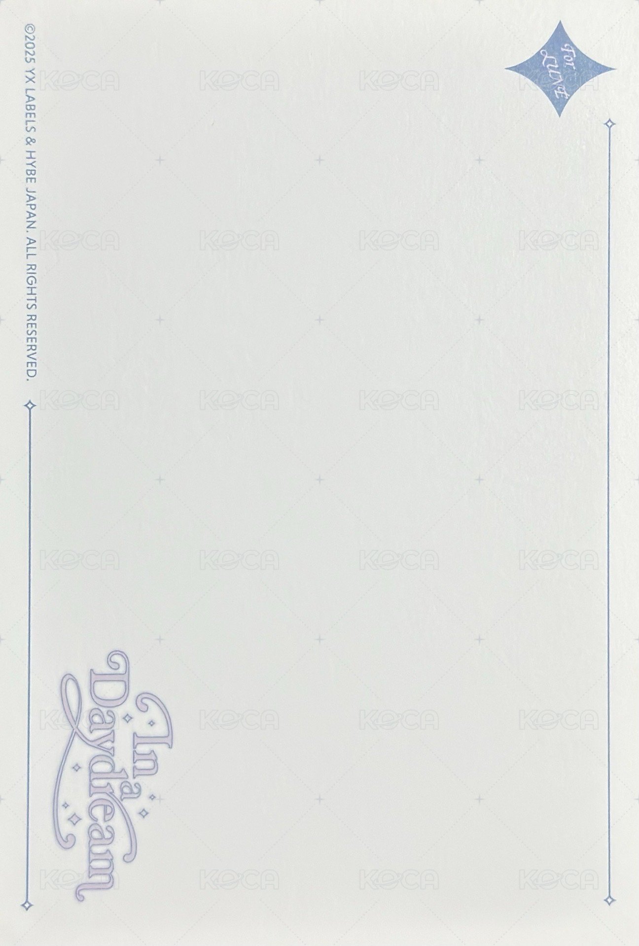 2026年曆 Unit  明信片 -Yuma Maki Harua 背面