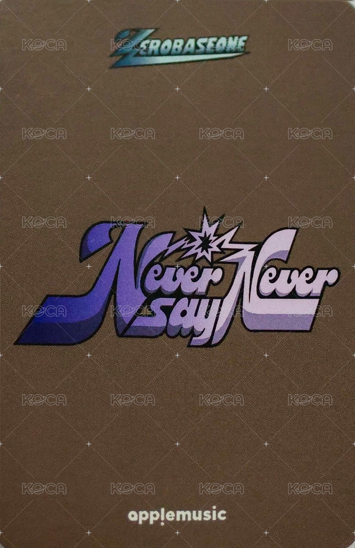 正規一 am 簽售卡 咖啡師 ver. 背面