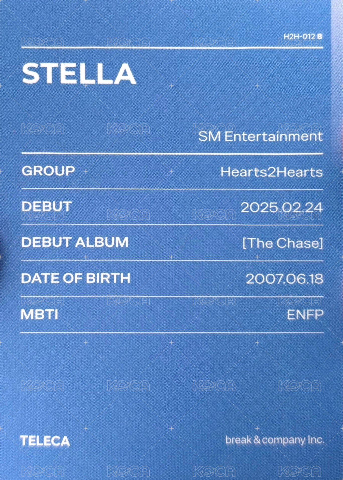 25新秀 Teleca 隨機卡 基本款 背面