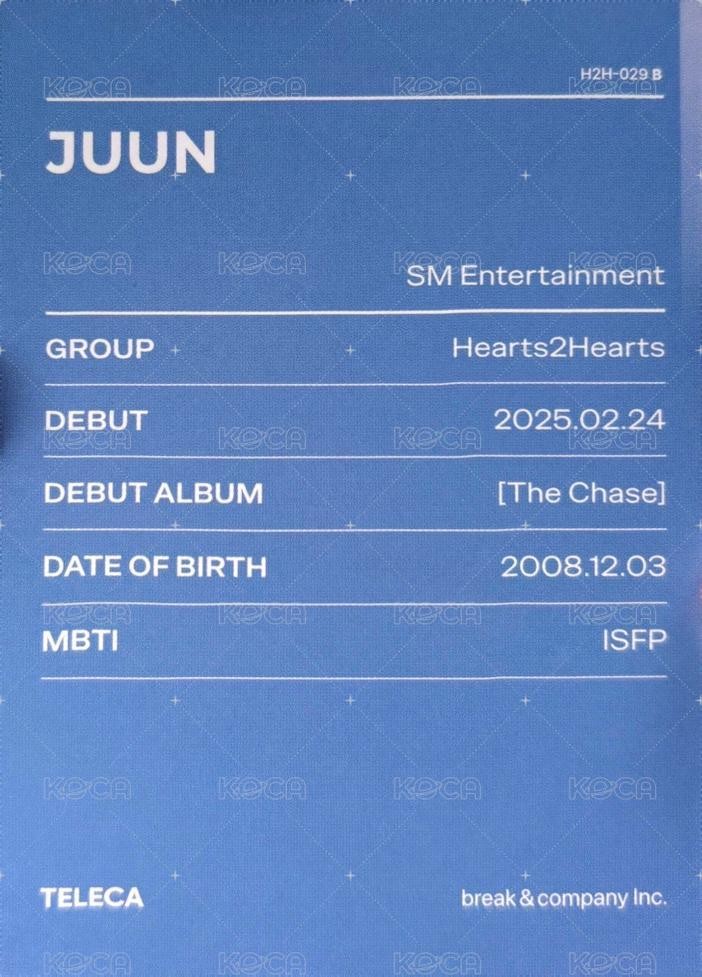 25新秀 Teleca 隨機卡 基本款 背面