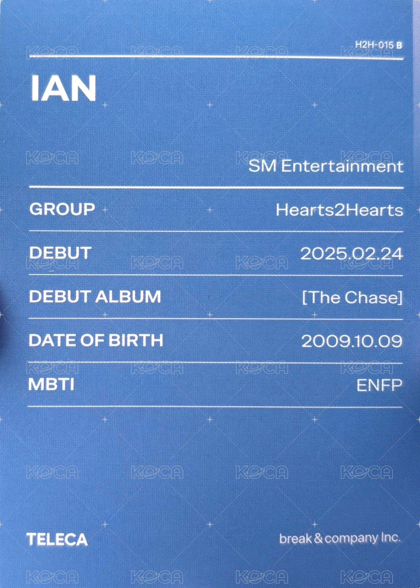 25新秀 Teleca 隨機卡 基本款 背面