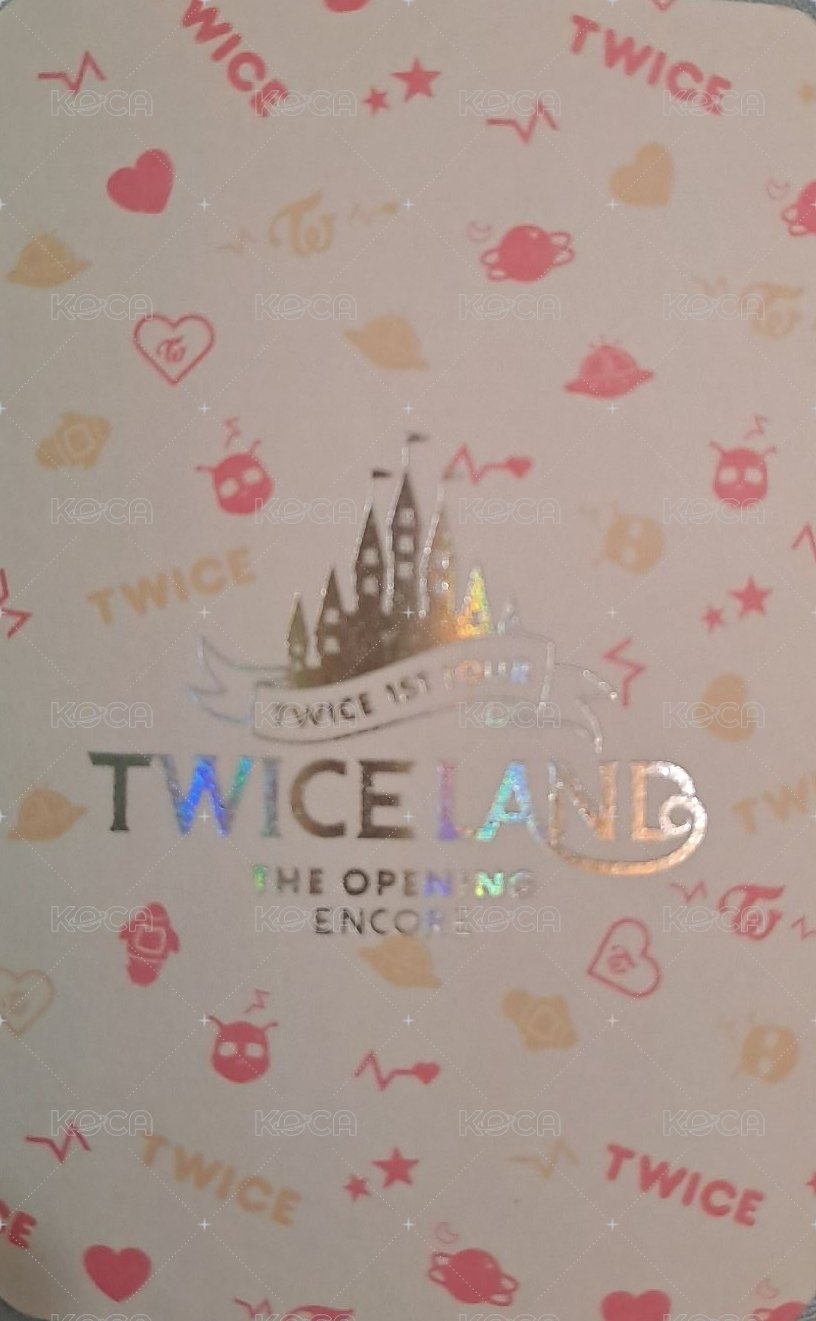 一巡安可 周邊卡 演唱會閃卡 背面