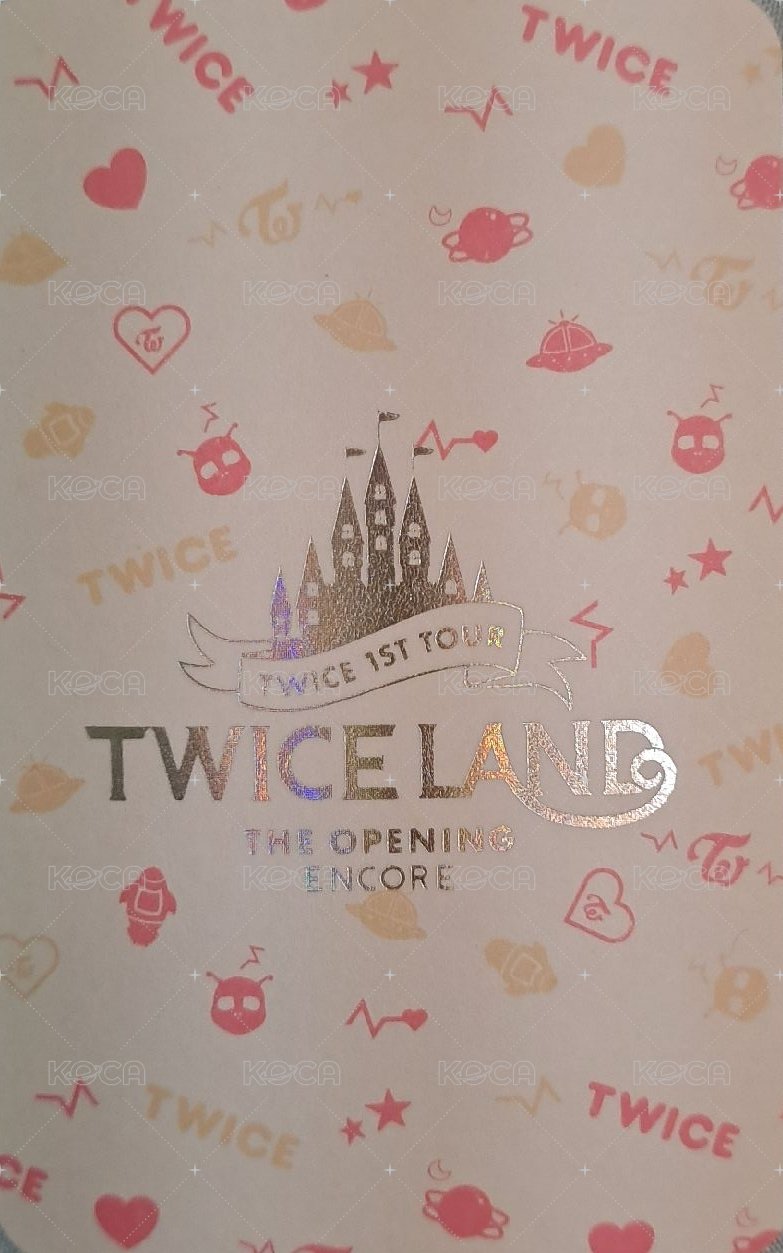 一巡安可 周邊卡 演唱會閃卡 背面