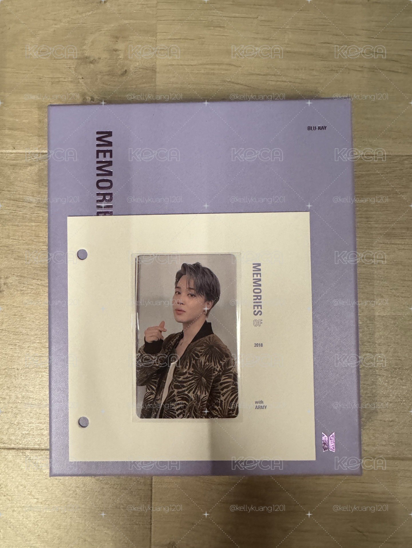 BTS 防彈少年團 Jimin 智旻 2018藍光回憶錄全專 18藍旻 小卡