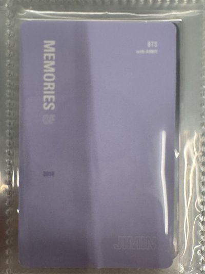 BTS 防彈少年團 Jimin 智旻 2018藍光全專 18藍旻 小卡