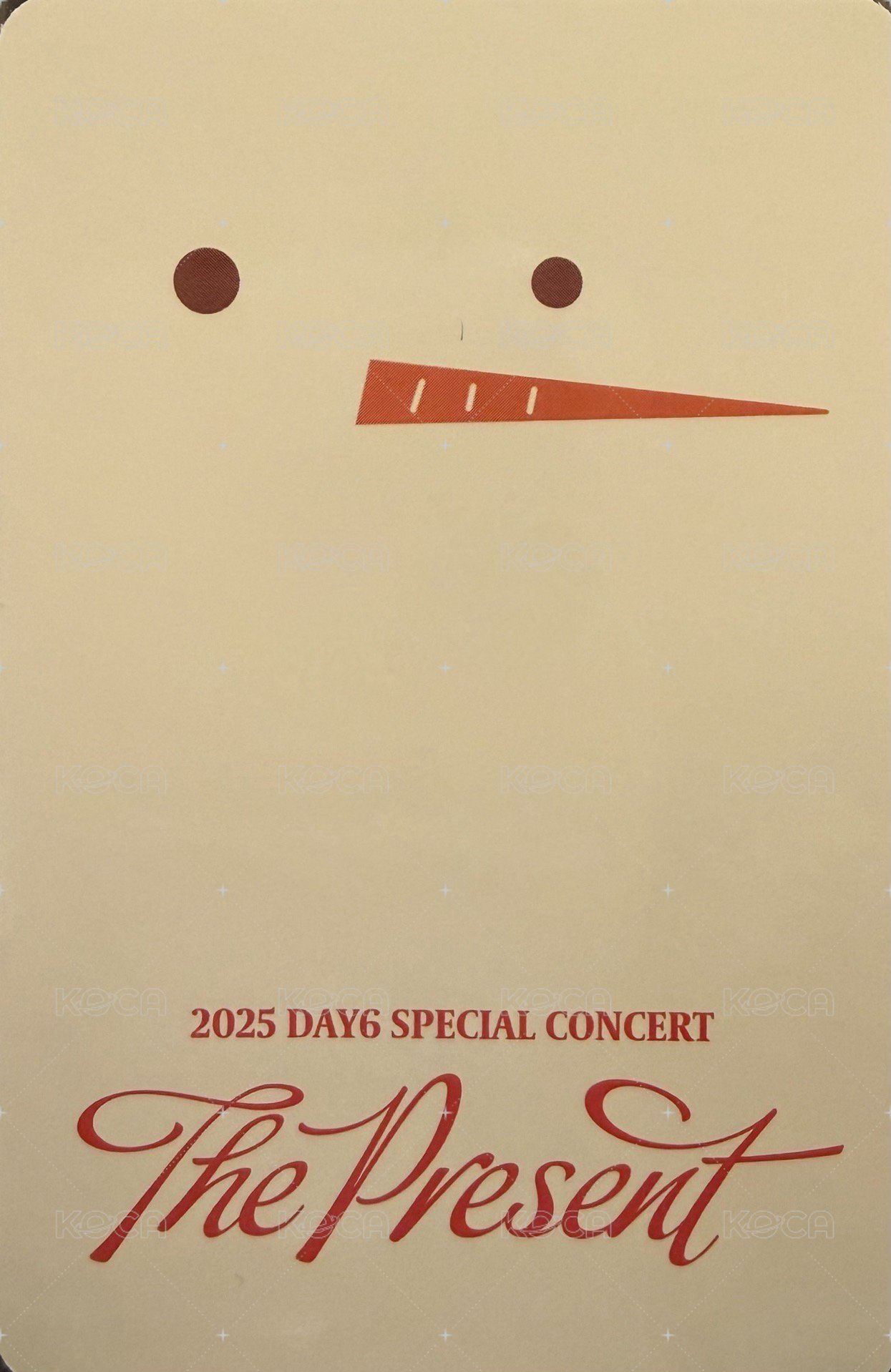 25聖誕控 12/19 入場卡 / 場限卡  背面