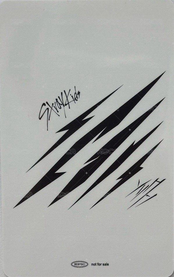 Scars JYP JAPAN Fanclub 特典卡  背面