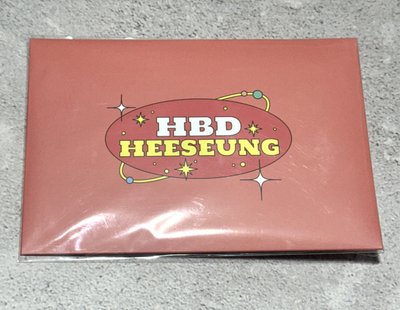 2022生日禮 HEESEUNG DIY PHOTO CARD GARLAND DIY小卡貼紙組 羲承