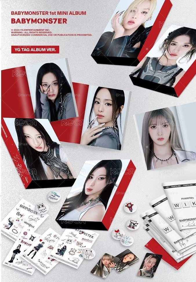 Babymonster出道專含預購特典+YG特典