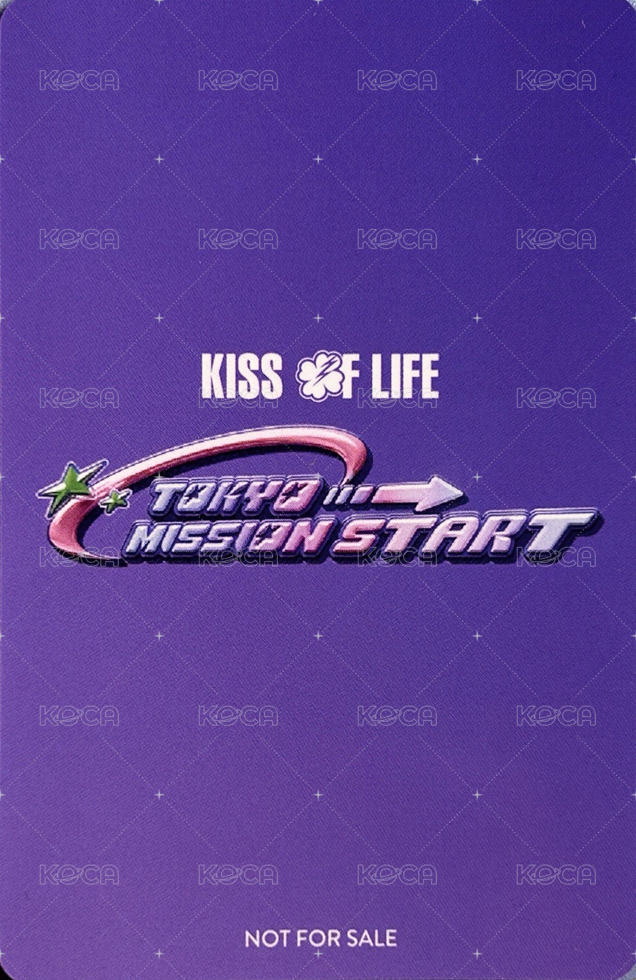 KISS OF LIFE Japan Debut Tour [Lucky Day] 入場卡 / 場限卡 12/28 B賞 背面