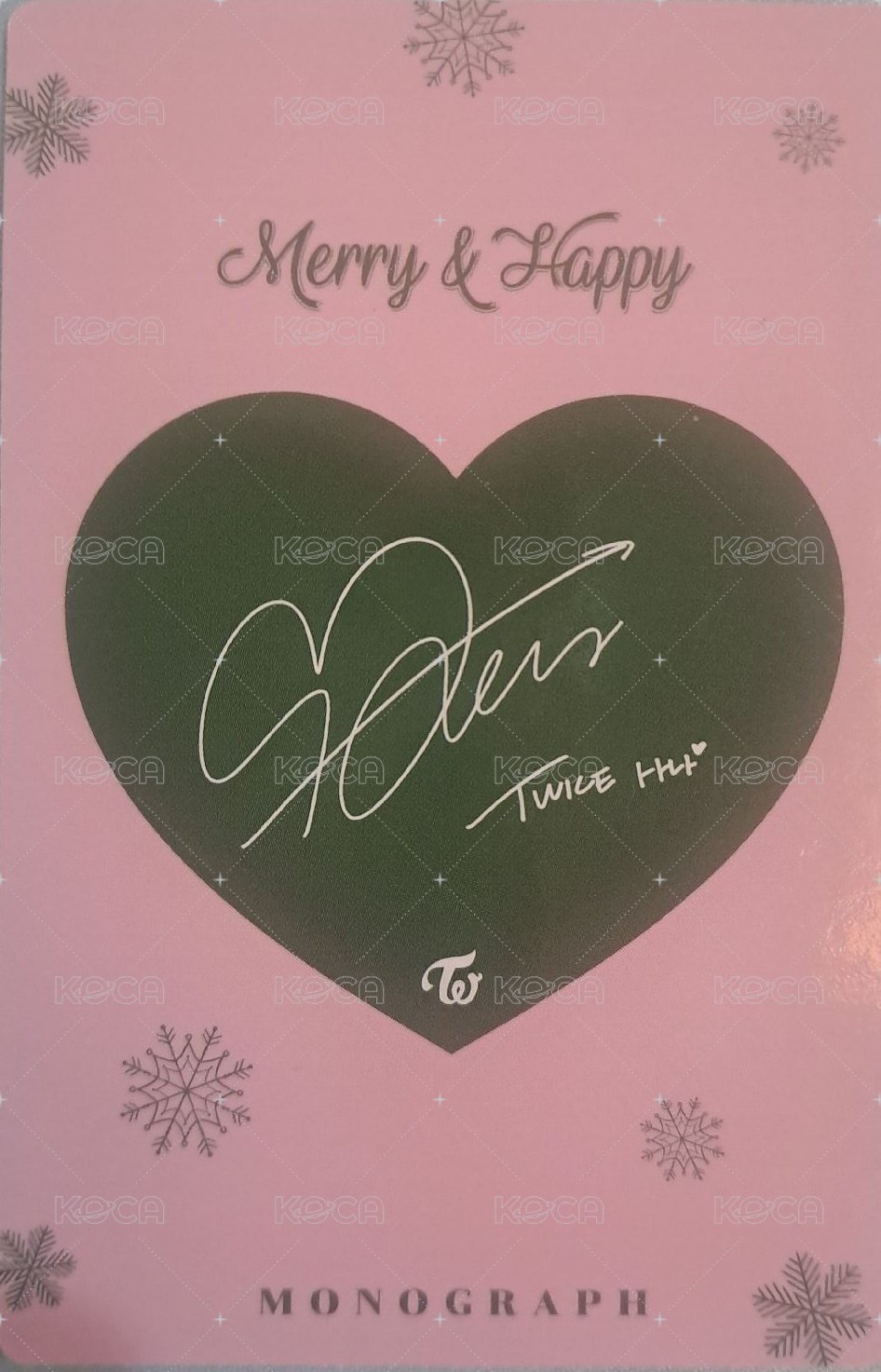 Merry&Happy 周邊卡 花絮卡 背面