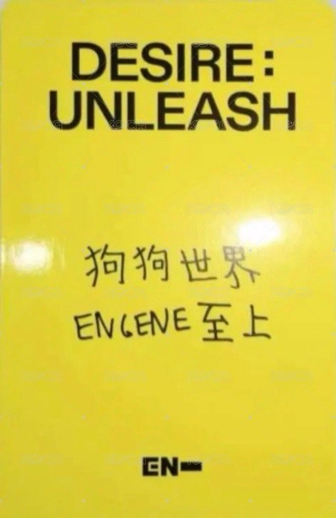 迷六 yzy 上海 簽售卡 中背 背面