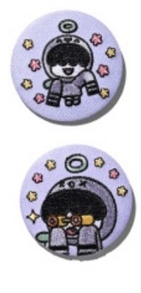 「確認款」日限定刺繡徽章-哼寧