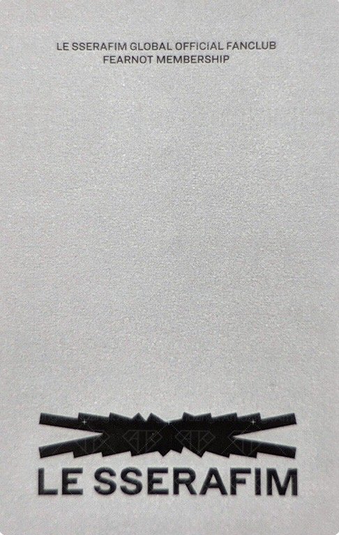 二期會員禮 會員禮卡  背面