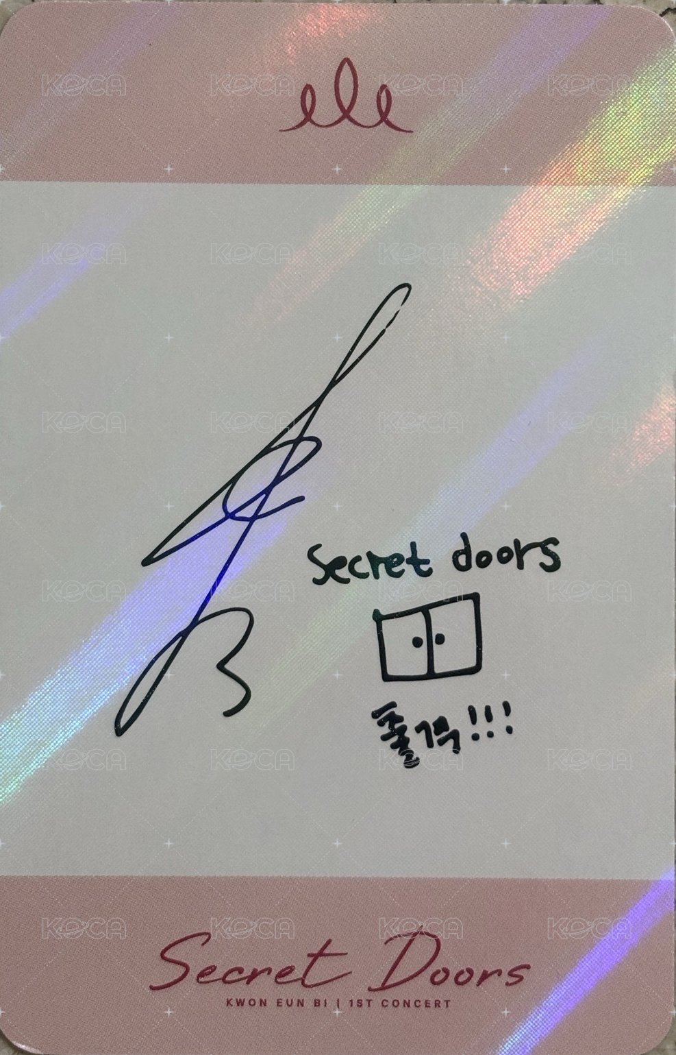 入場卡 / 場限卡 1st concert 背面