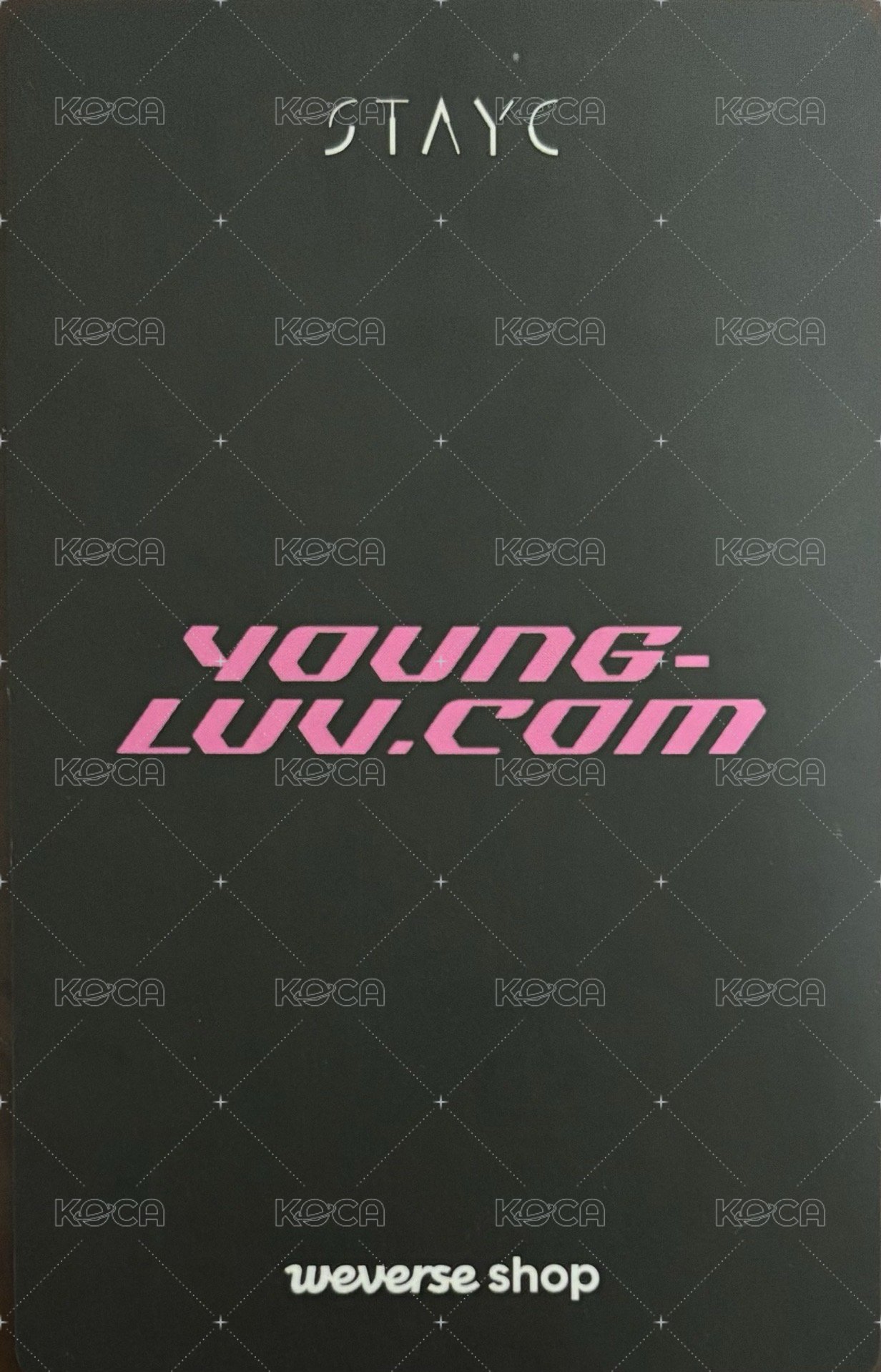 YOUNG-LUV.COM wvs 特典卡  背面