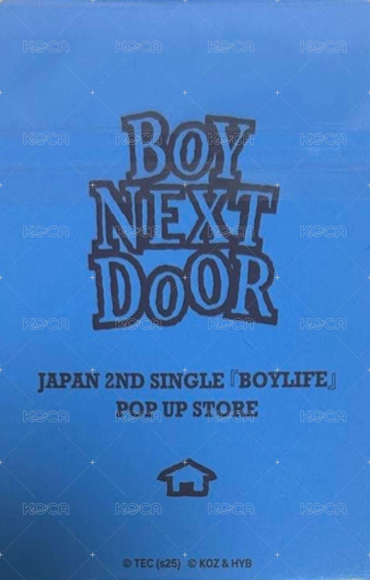 BOYLIFE 滿額卡 東京/大阪線下快閃 背面