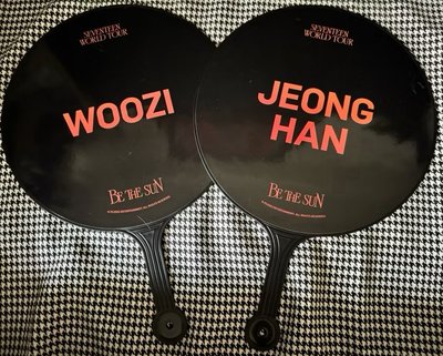seventeen be the sun 絕版 世巡 李知勳 尹淨漢 woozi 橘底 大扇 扇子 演唱會