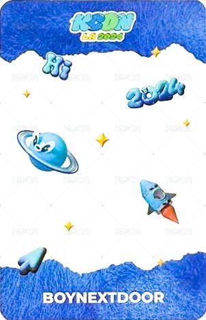 2024 KCON LA 滿額卡 線下滿額 背面