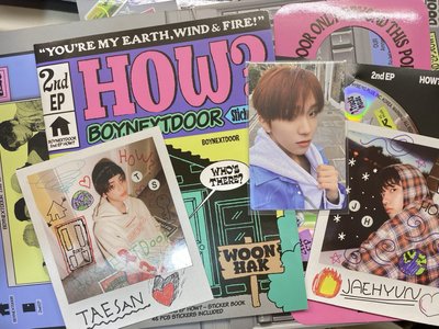 BOYNEXTDOOR 售全專 How 單封專 貼紙書 金李涵 金雲鶴