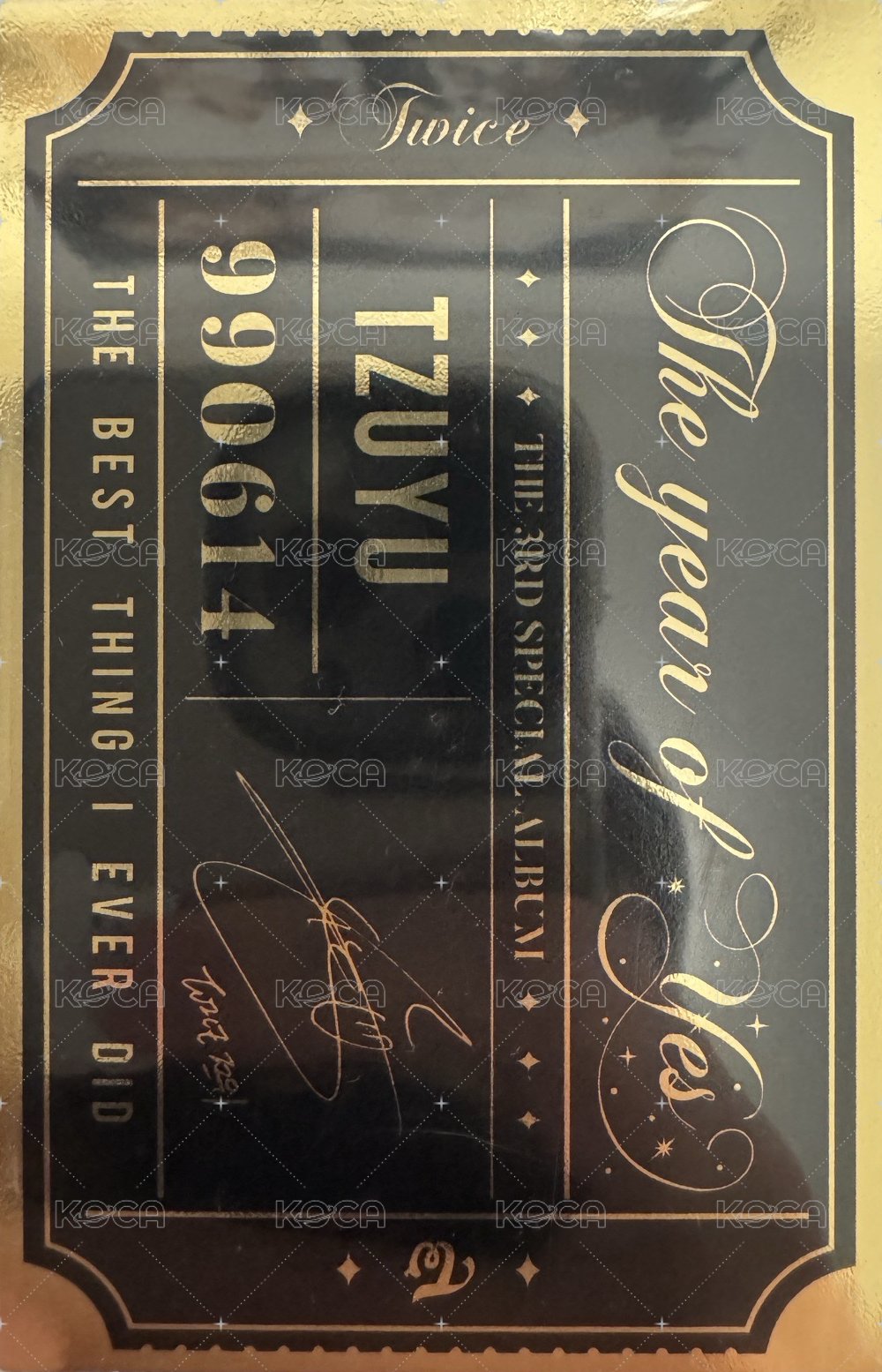 特三 專輯卡  背面