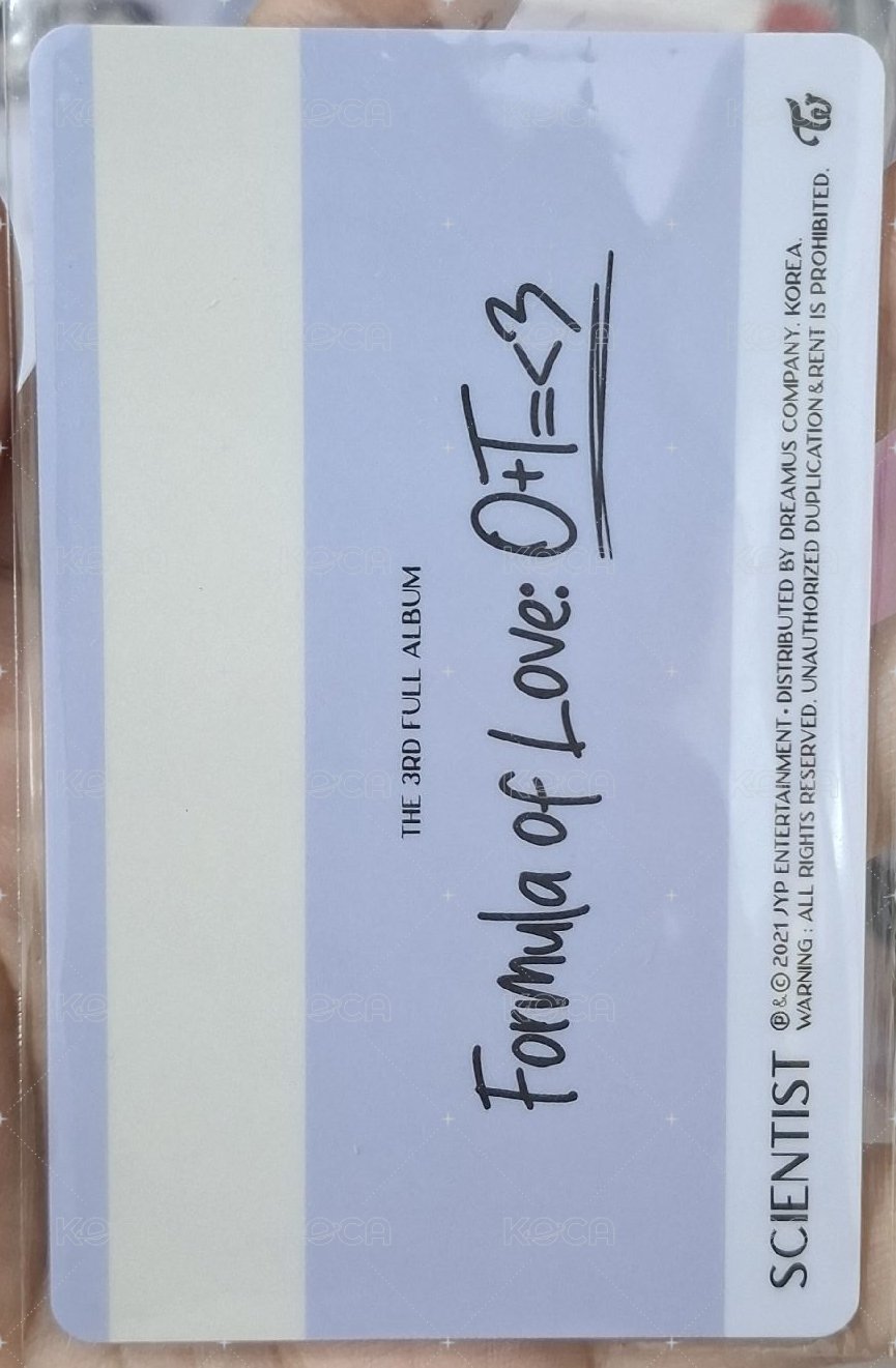 正規三 專輯卡  背面