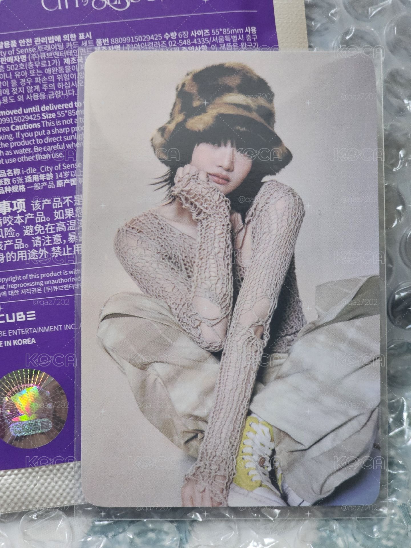 i-dle 米妮／Minnie 展覽 CITY of SENSE 隨機卡