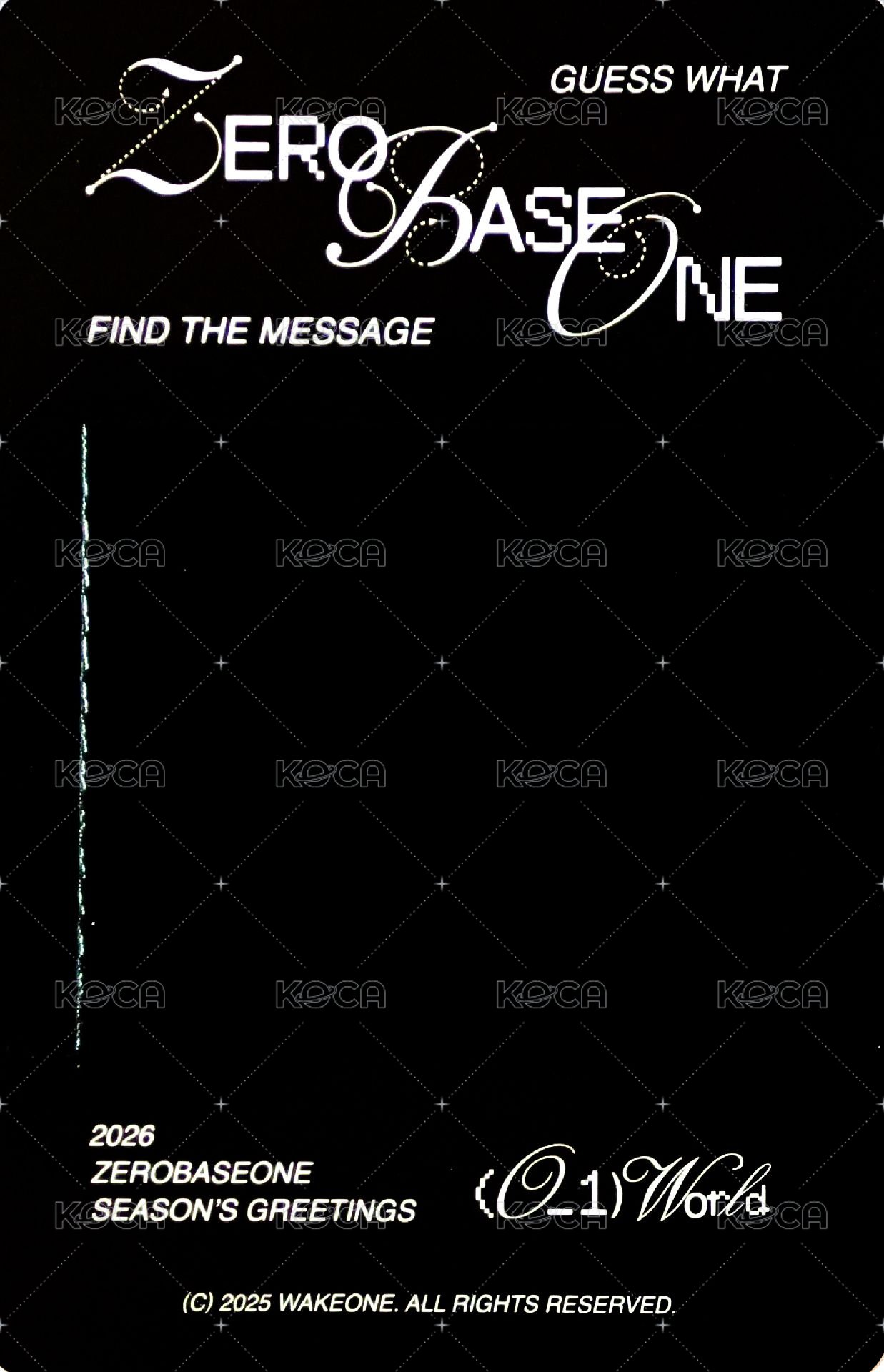 26'SG 年曆卡 固配卡 背面