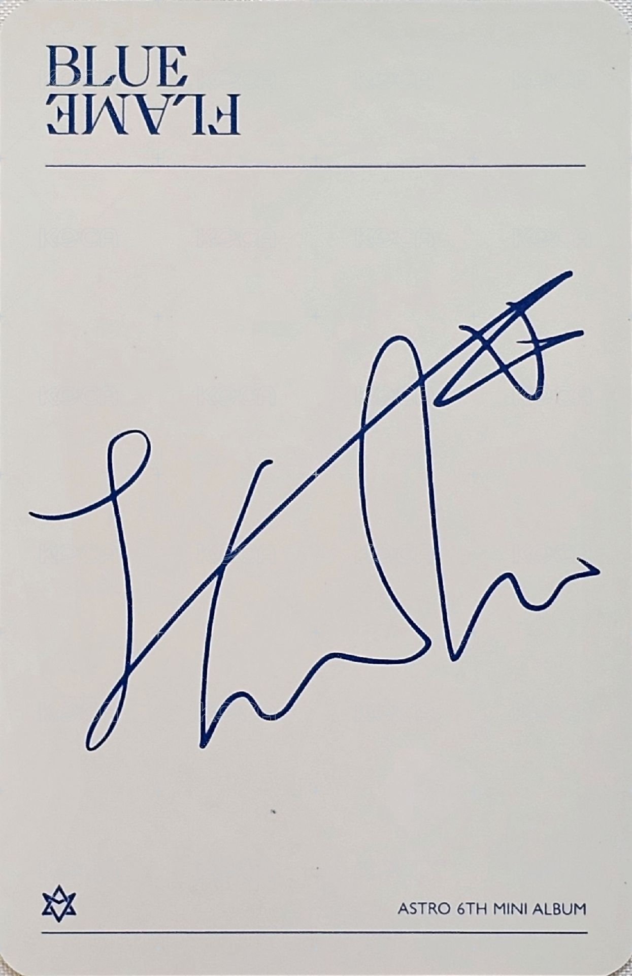 藍火 專輯卡 The Story ver. 背面