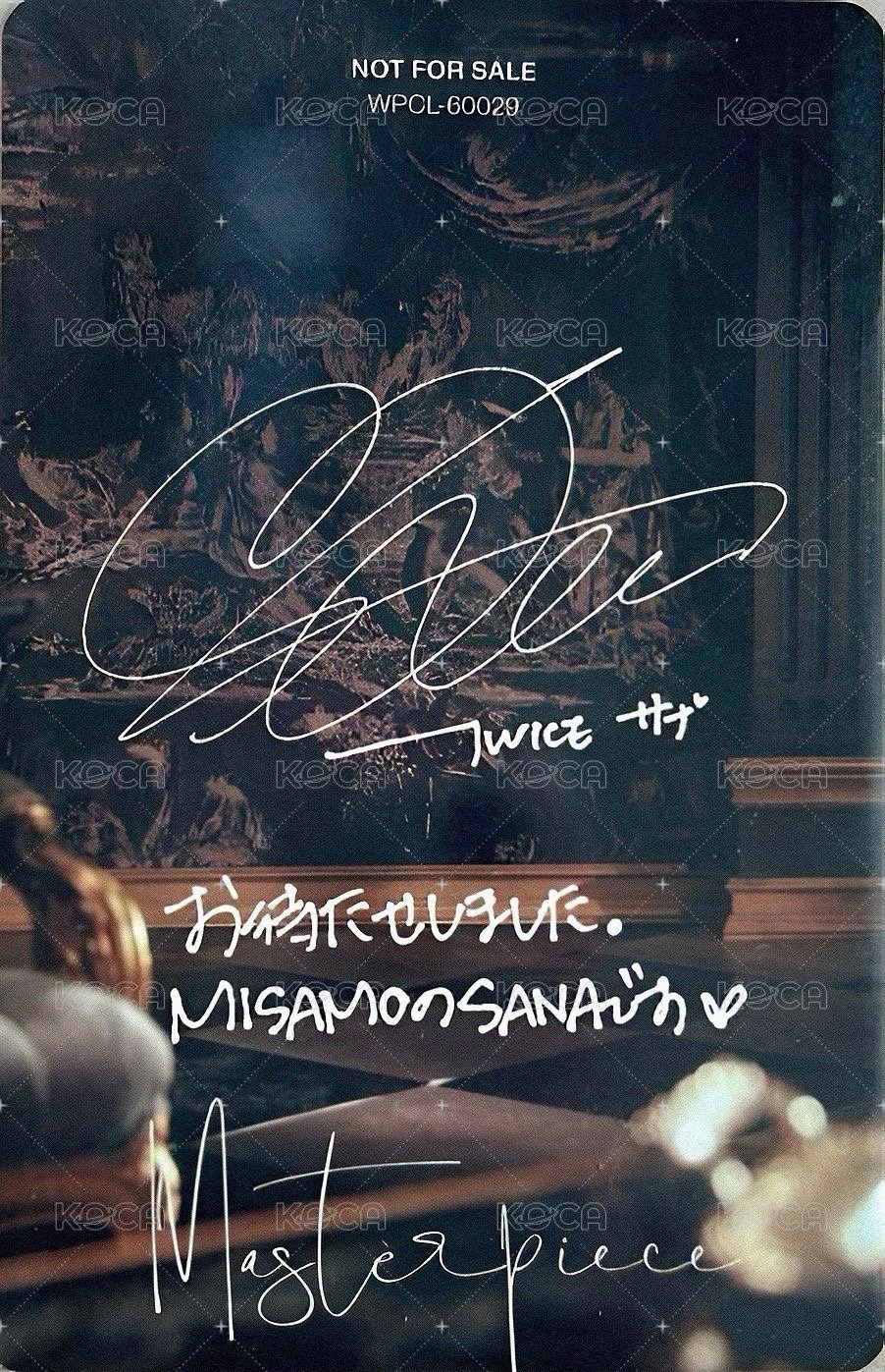 Masterpiece 專輯卡  背面