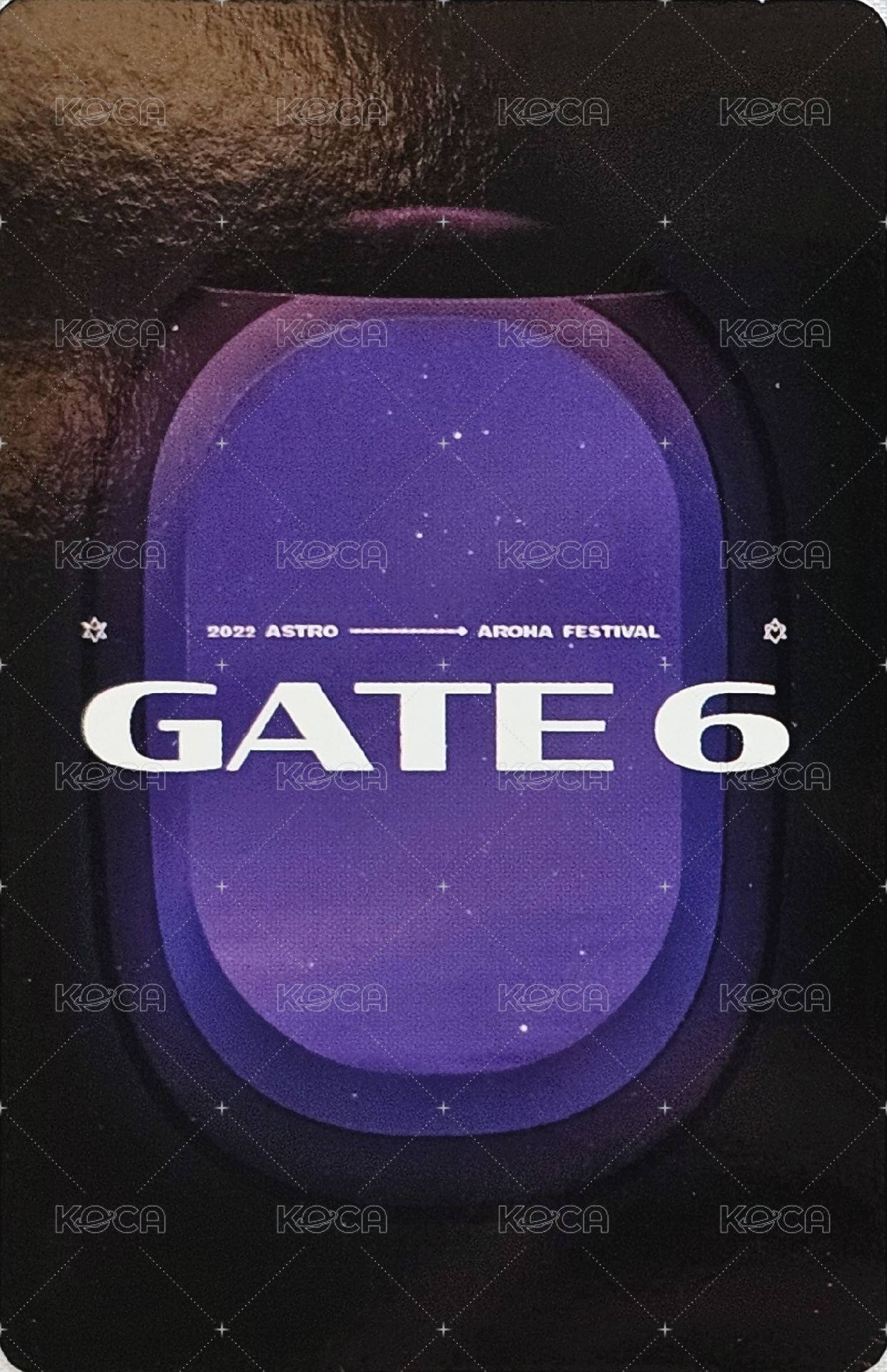 GATE 6  入場卡 / 場限卡  背面