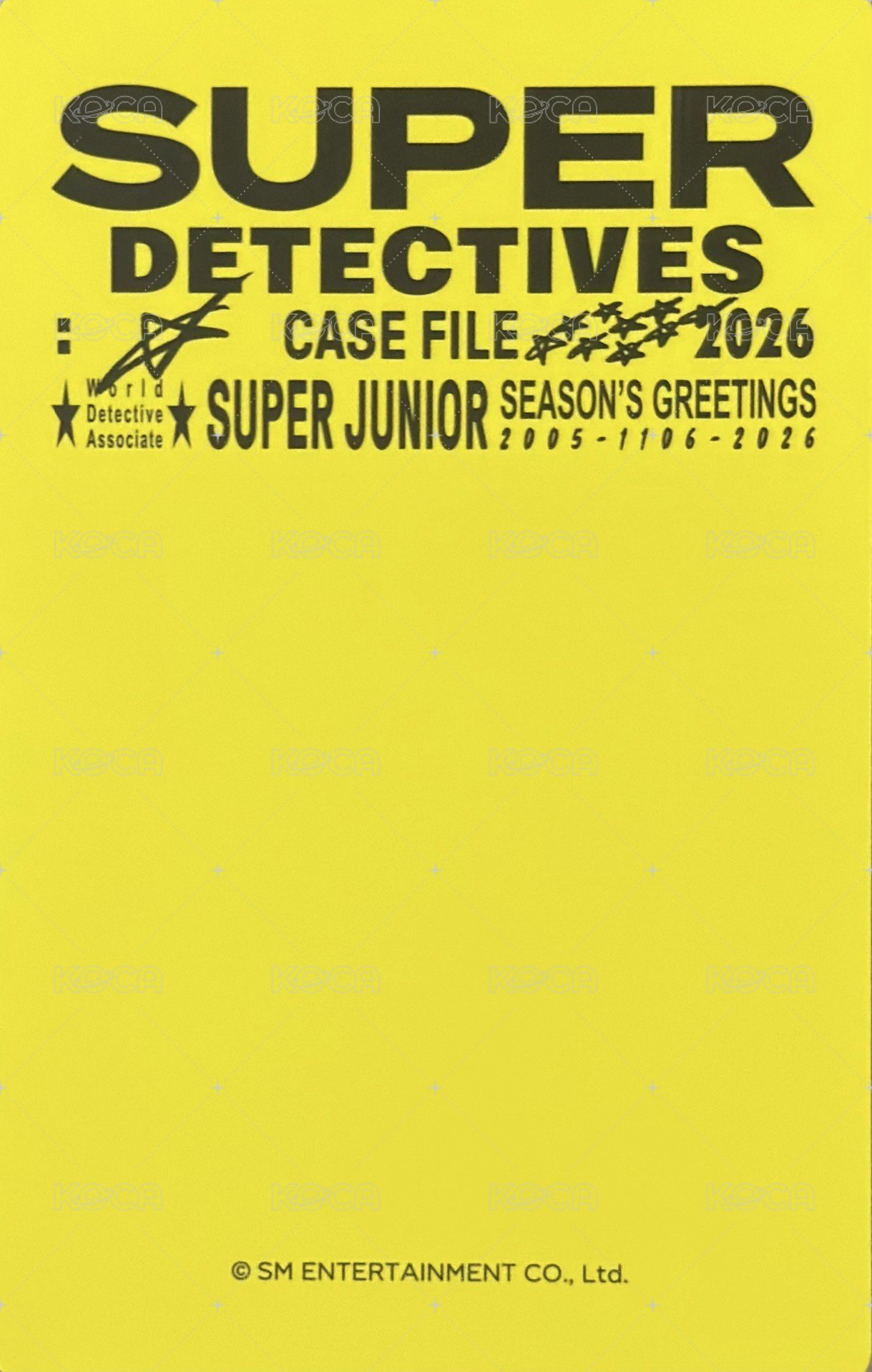 26年曆 wvs 特典卡  背面