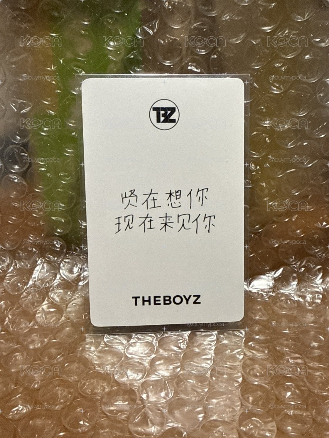 李在賢簽售卡中背