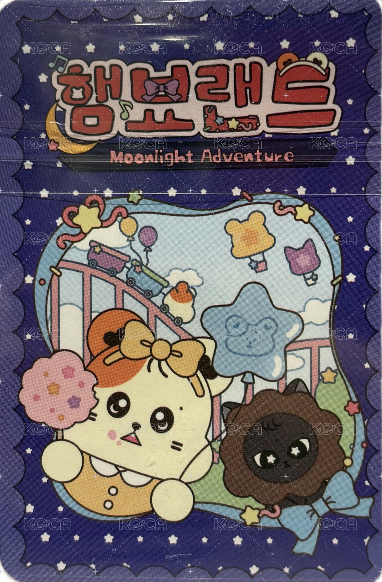 2025快閃店MOONLIGHT ADVENTURE: HAMBYOLAND 周邊卡 購物袋卡 背面