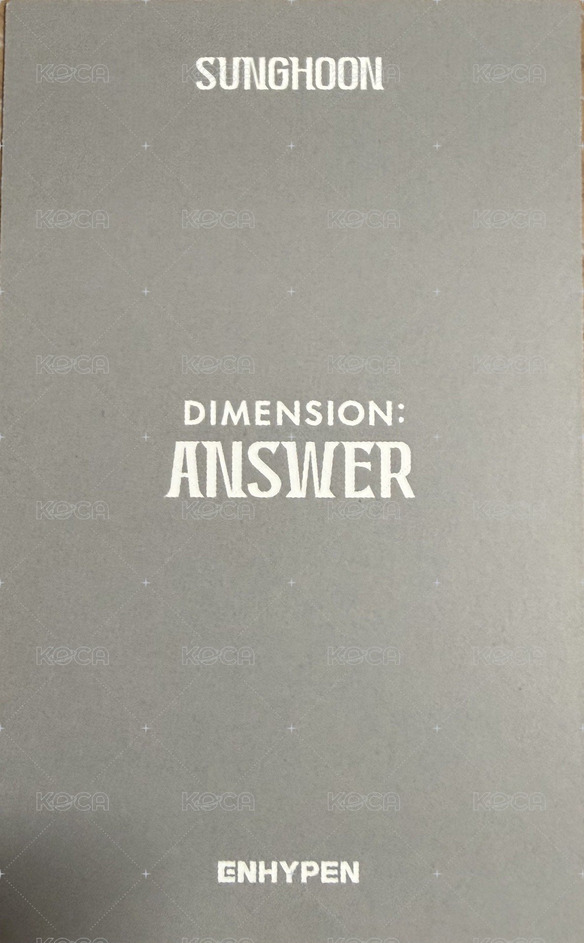 正一後續 專輯卡  背面