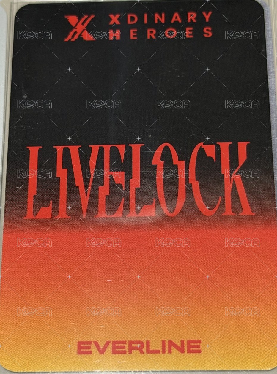 Livelock el 線下 幸運卡  背面
