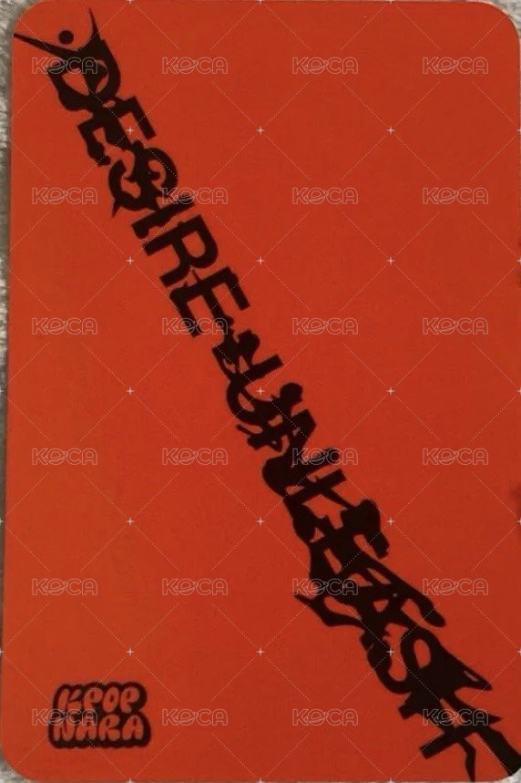 迷六 Kpop Nara 紐約 幸運卡  背面