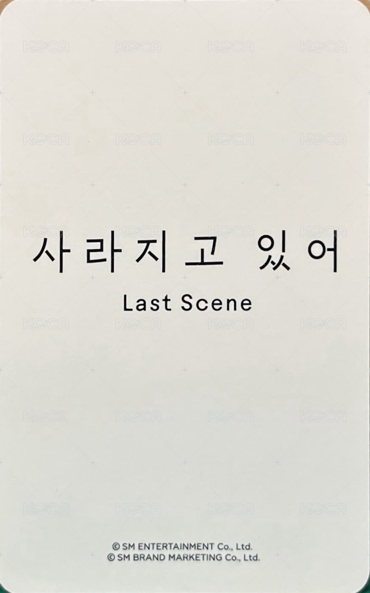 Last Scene sm 特典卡  背面