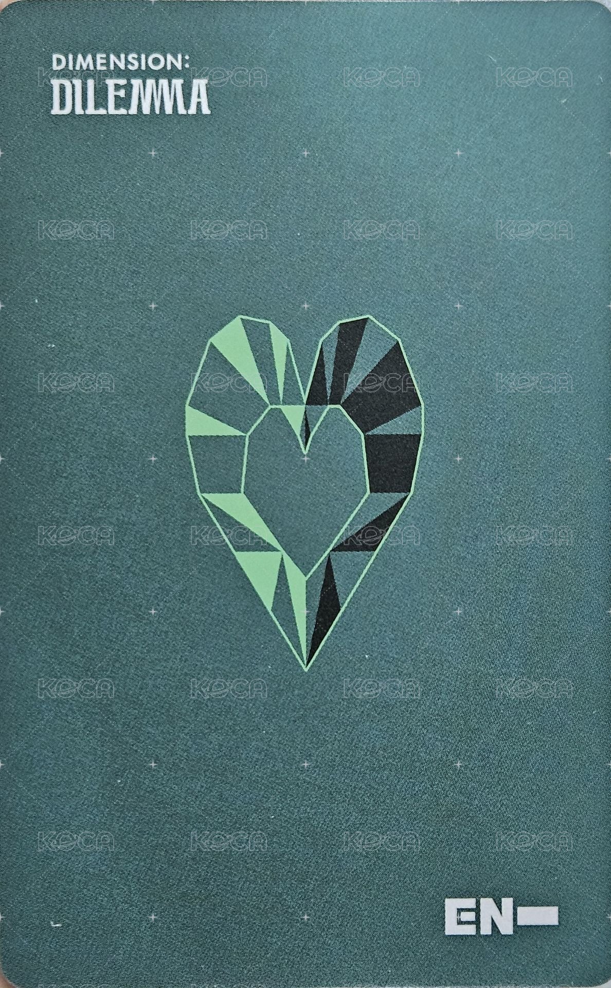 正一 ESSENTIAL團卡 ver.B 專輯卡  背面