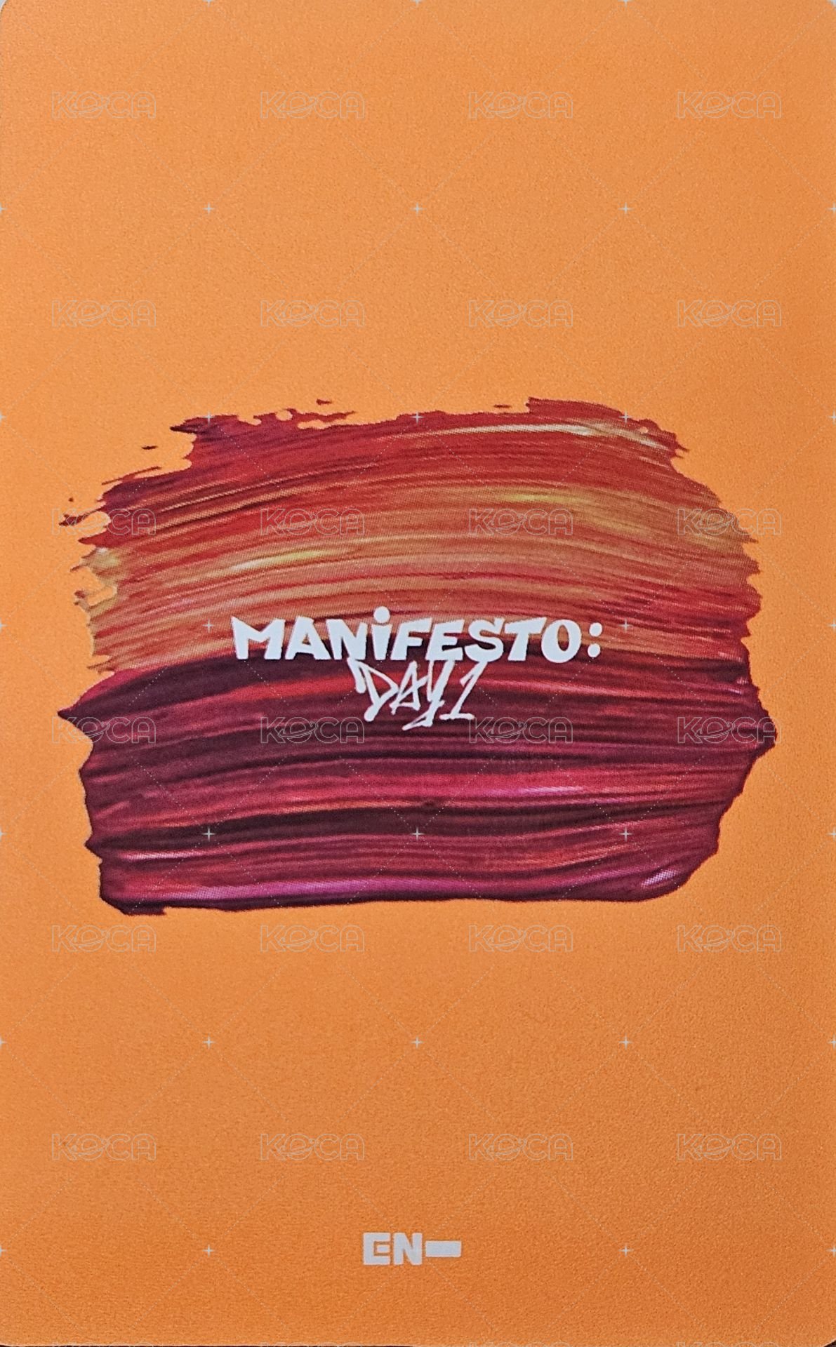 迷三 ENGENE M ver. 訓 a版 專輯卡  背面