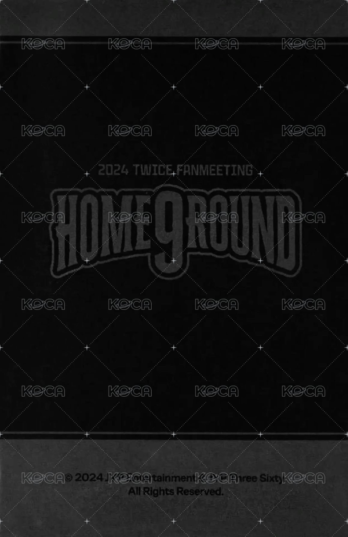 24FM jyp 特典卡  背面