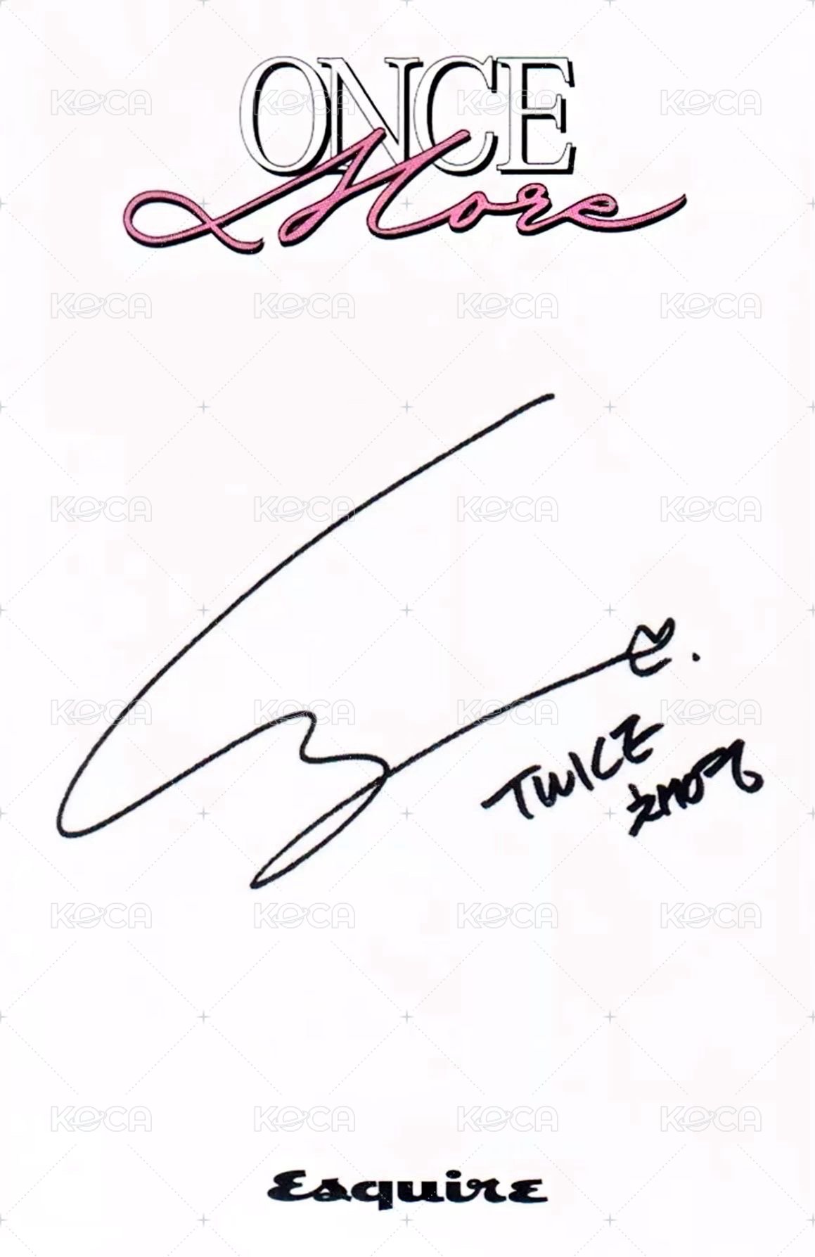 ONCE MORE 寫真 B ver. 雜誌卡  背面