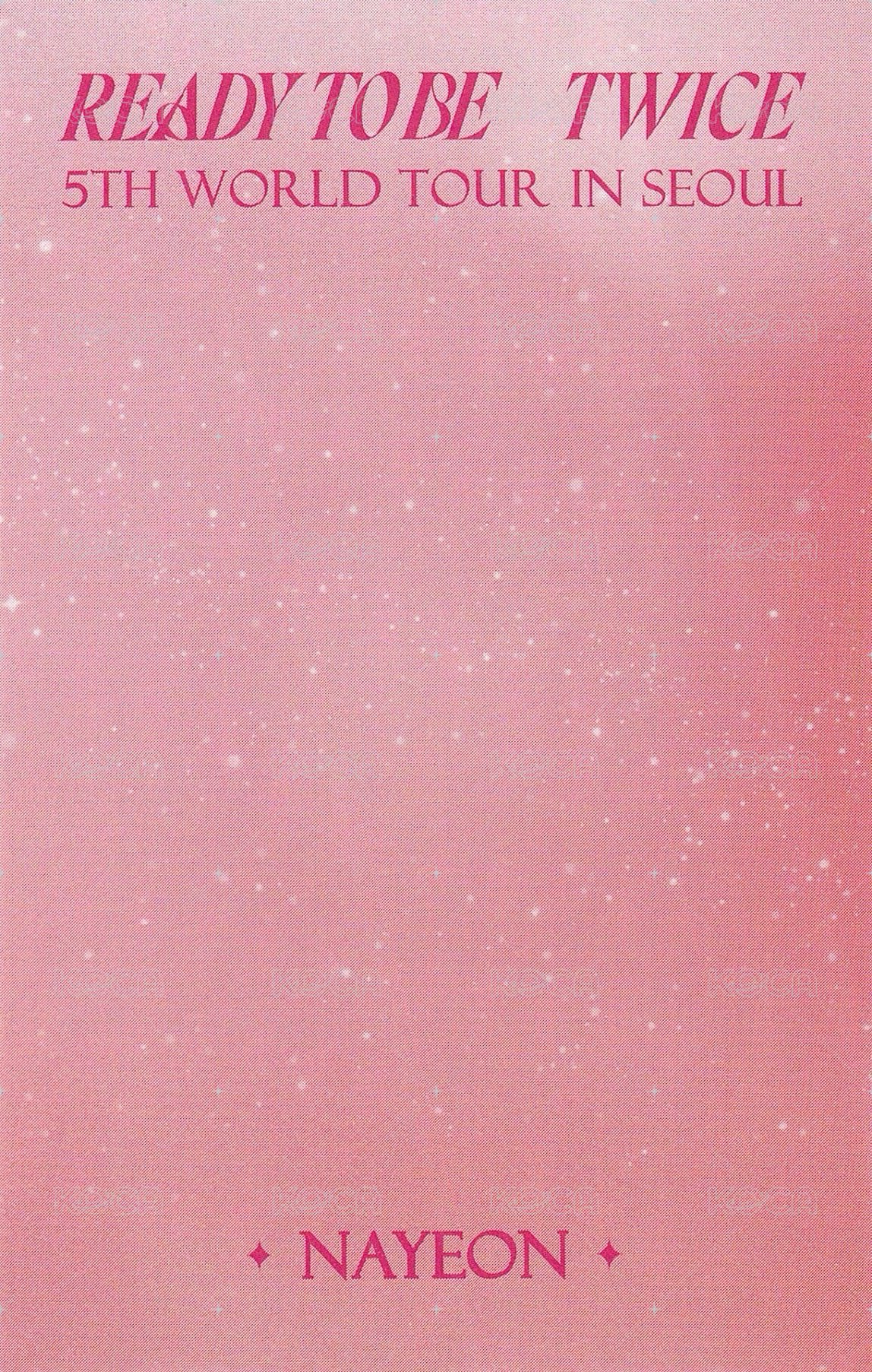 23’ 五巡 演唱會 DVD / CD 卡 首爾場 背面