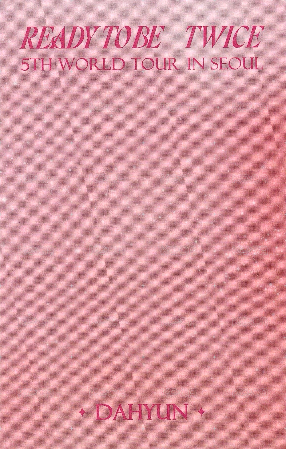 23’ 五巡 演唱會 DVD / CD 卡 首爾場 背面