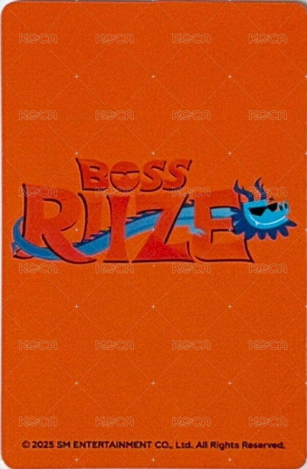 BOSS RIIZE 上海 滿額卡  背面