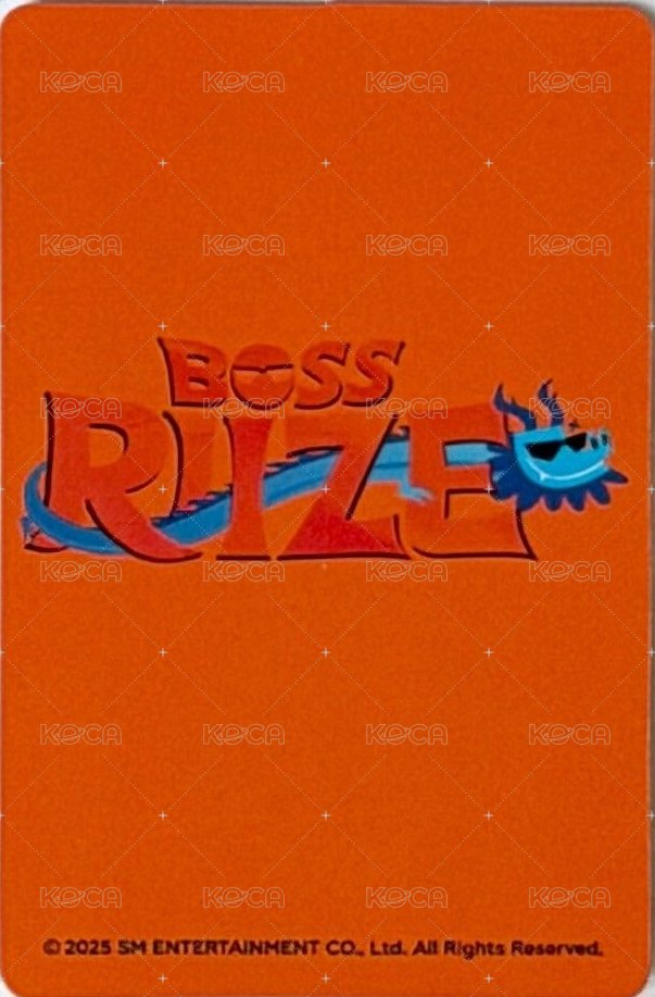 BOSS RIIZE 上海 滿額卡  背面