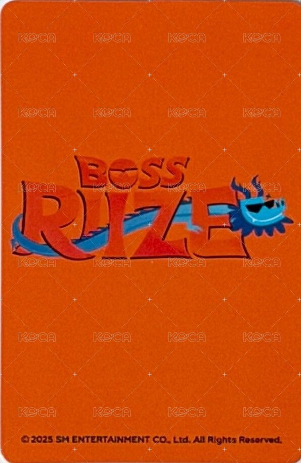 BOSS RIIZE 上海 滿額卡  背面