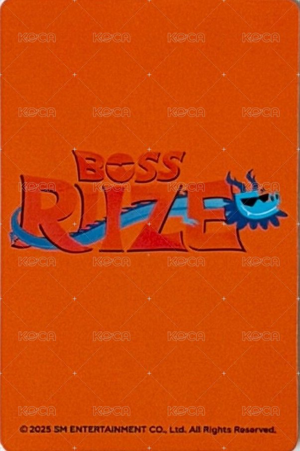 BOSS RIIZE 上海 滿額卡  背面