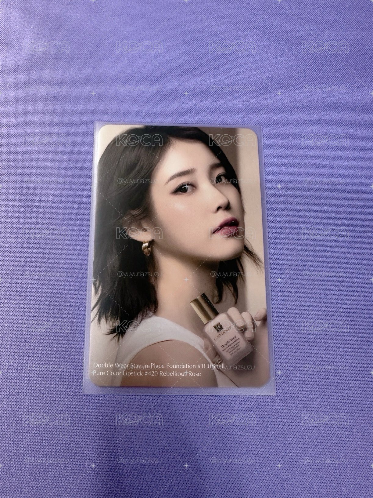 【現貨/ 複數小卡出售】 IU 雅詩蘭黛 化妝品 代言卡 